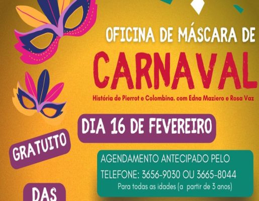 Oficina de Márcaras de Carnaval